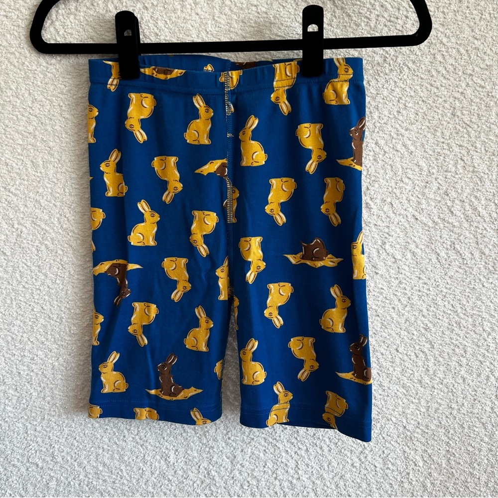 Hanna Andersson Girls Easter Choco Bunny Pajamas‎ Bottoms Shorts Size 14